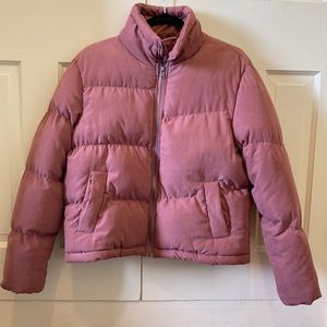 Urban Outfitters rose/mauve puffer jacket